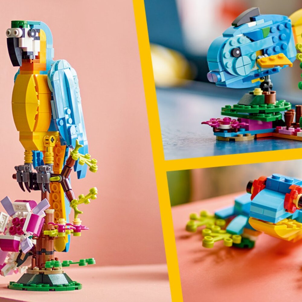 NEW LEGO Creator 3 in 1 Exotic Parrot Animals Building Block Toy 31136 - Picture 2 of 4